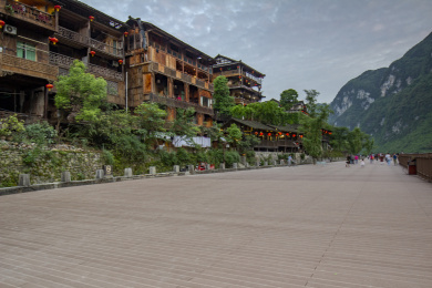 重庆酉阳土家族苗族自治县龚滩古镇风光