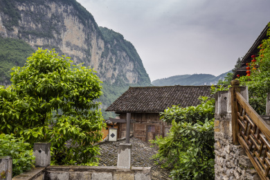 重庆酉阳县龚滩古镇的风光