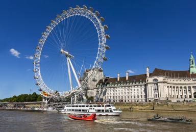 英国伦敦泰晤士河畔的摩天轮——伦敦眼