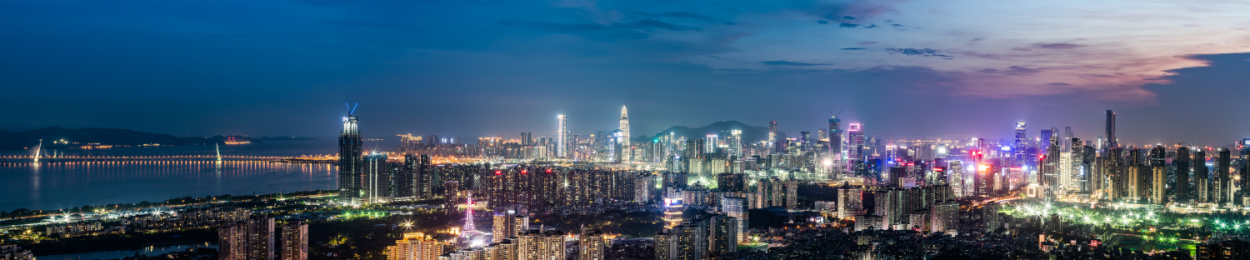 中国广东省深圳市南山区全景