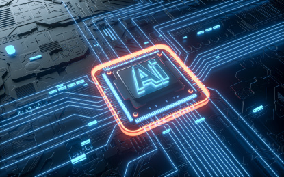 ai科技智能主板芯片创意图