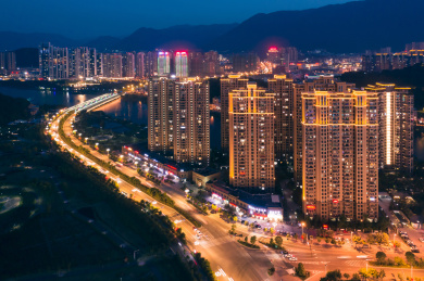 中国福建宁德城市风光