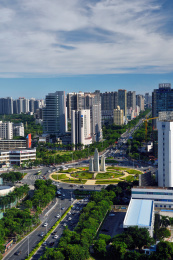 湛江三帆雕塑城市标志城市风光