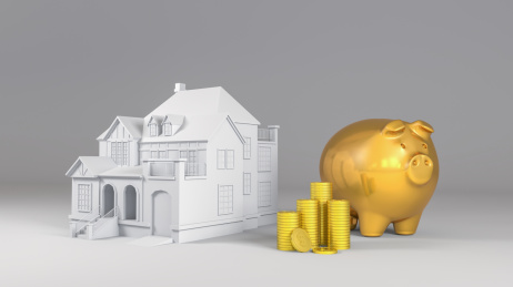 房地产投资刚需住房投资回报抽象背景