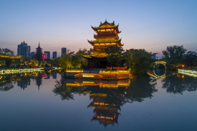 中国江苏省淮安市里运河清江浦景区风光