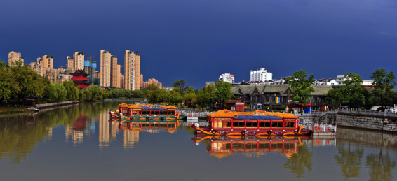 中国江苏省淮安市里运河清江浦景区风光