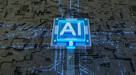 AI人工智能电子芯片三维科技技术