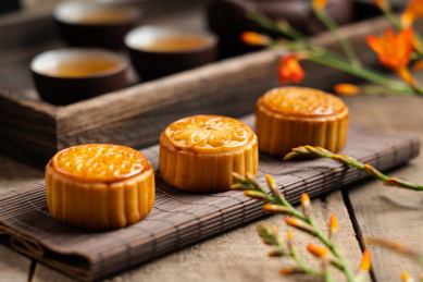 中国的中秋节传统美食——月饼