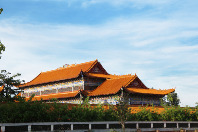 中国广东省茂名市灵惠寺大雄宝殿