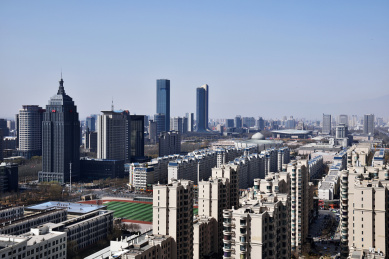 宁夏银川现代城市建筑风光