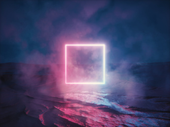 赛博朋克风格的未来科幻宇宙空间