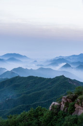 中国河北秦皇岛板厂峪长城云海