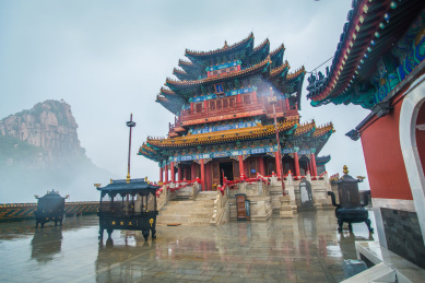 中国山东省潍坊市沂山风景区玉皇阁