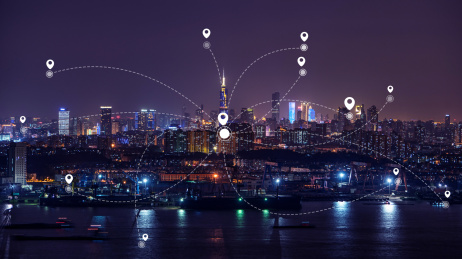 科技互联城市概念图