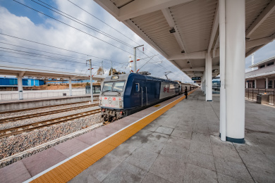 福建省龙岩市高铁火车站建筑景观