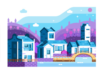 白天阳光下的岭南建筑锅耳屋建筑古村落