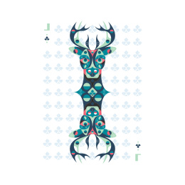 纸牌梅花系列——幸运之鹿