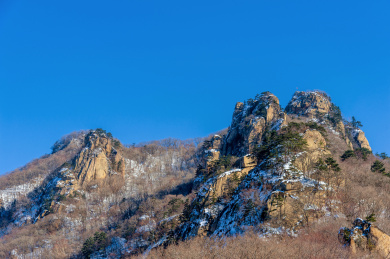 中国辽宁丹东宽甸天桥沟冬景
