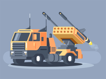 带导弹发射器的武器车辆插图