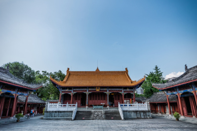 四川阆中古城文庙建筑风光