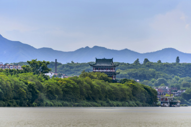 中国江西省赣州市古城八境台