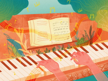 在森林里弹钢琴