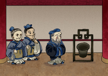 国学古风孔子观欹器