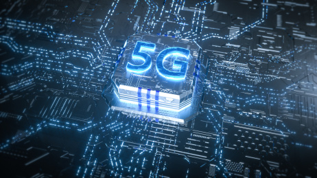 5G科技芯片电路三维海报