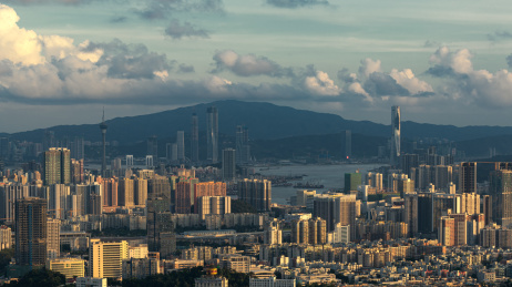 中国珠海板障山顶风光