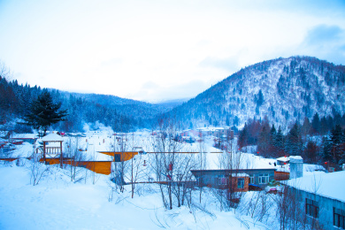黑龙江省旅游胜地双峰林场雪乡
