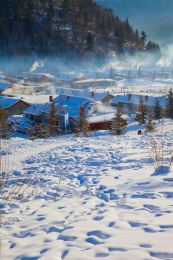 黑龙江省旅游胜地双峰林场雪乡