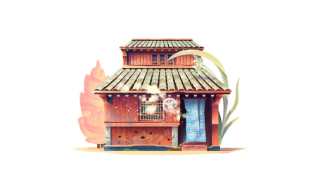 红色砖墙的老房子