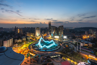 湖北省武汉市光谷转盘交通枢纽