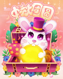 中秋佳节闪屏插画