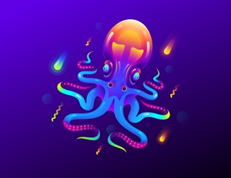 暗空间多色彩光效动物图形设计