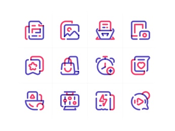 24种风格工具类图标系列