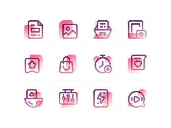 24种风格工具类图标系列