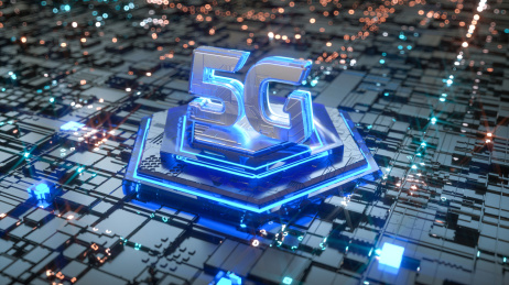5G概念第五代移动网络技术创意三维场景