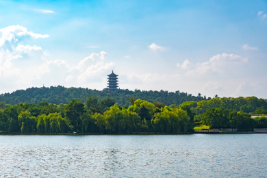 中国安徽省蚌埠市张公山公园景区望淮塔