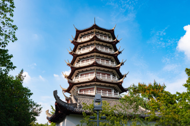 中国安徽省蚌埠市张公山公园景区望淮塔