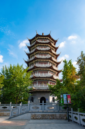 中国安徽省蚌埠市张公山公园景区望淮塔