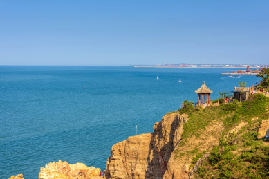 中国山东烟台蓬莱田横山海景