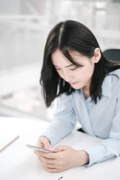 室内办公空间商务东方人像