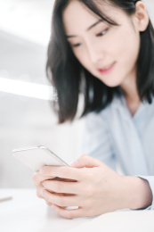 室内办公空间商务东方人像