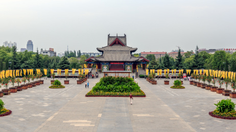 中国山西省洪洞县大槐树寻根祭祖园古建筑