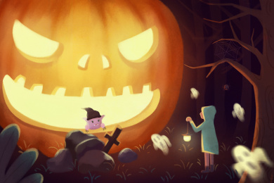 万圣节主题插画