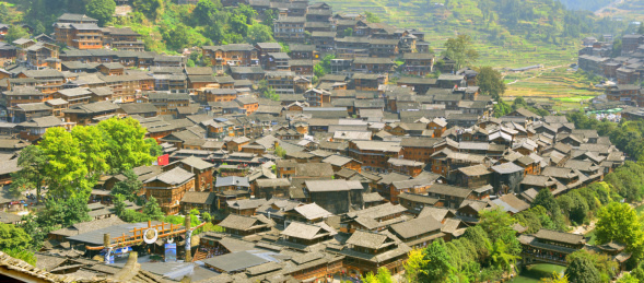 贵州省黔东南州西江千户苗寨村寨