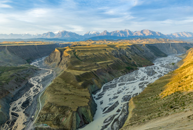 中国新疆伊犁州安集海大峡谷