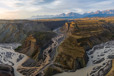 中国新疆伊犁州安集海大峡谷