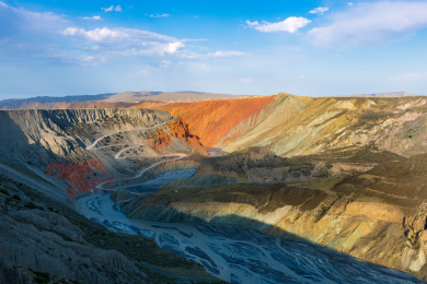 中国新疆伊犁州安集海大峡谷
